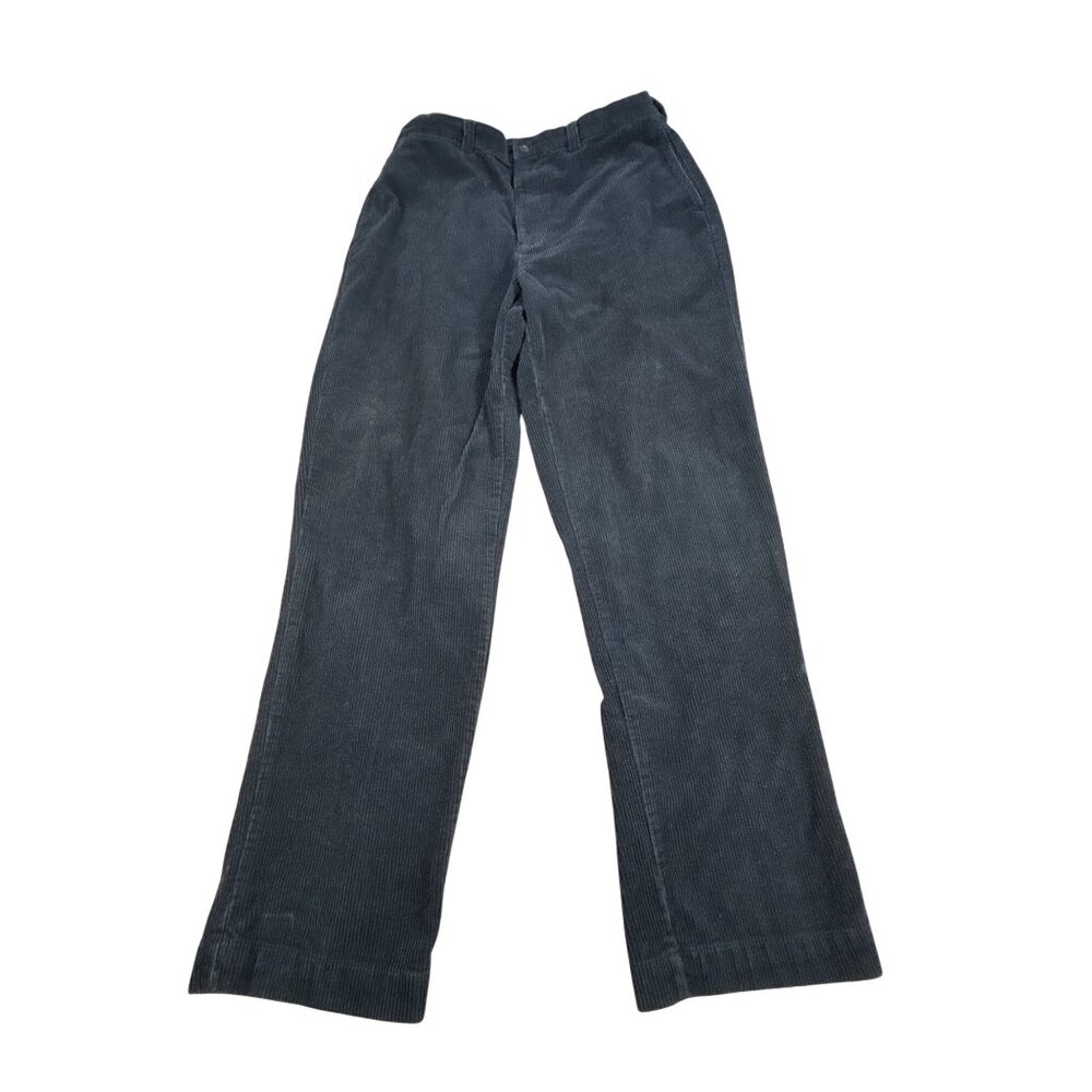 Polo By Ralph Lauren Mens Black Corduroy Philip Pants 34x34 100% Cotton Comfort